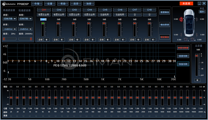 德国EIMAN伊蔓PP68DSP调音软件下载及使用说明书