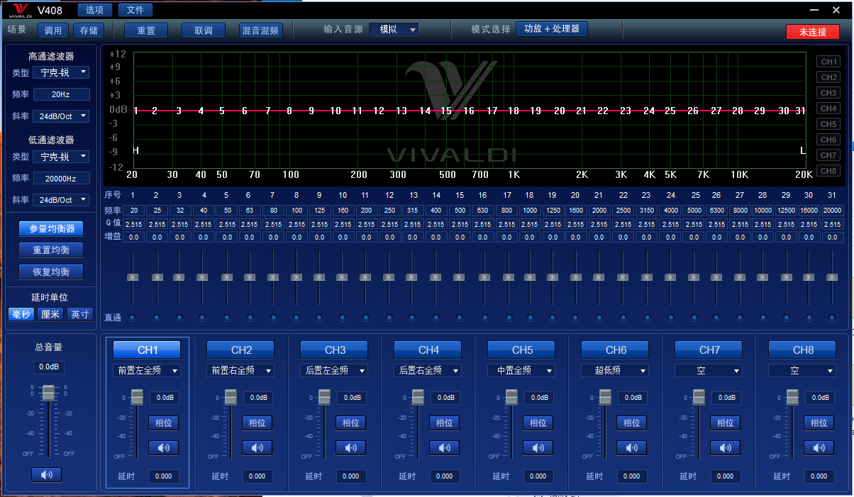 卡莱维尔帝v408DSP调音软件下载