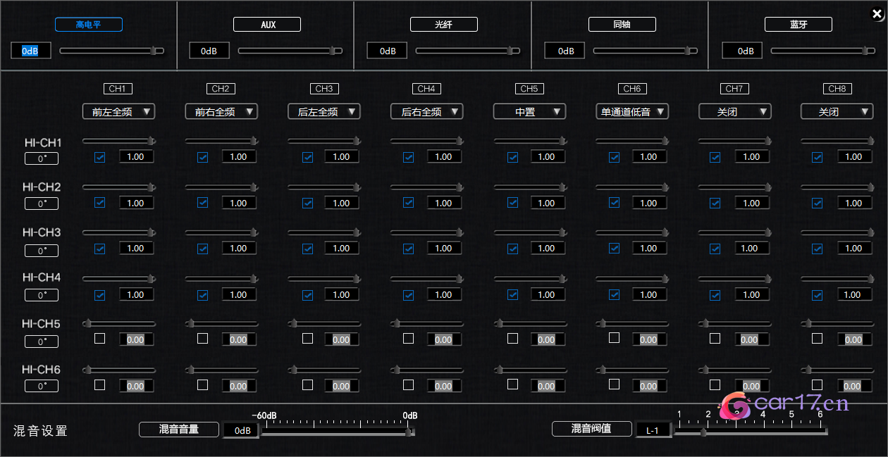 优美声6TO8DSP处理器调音软件下载 - 优美声调音软件